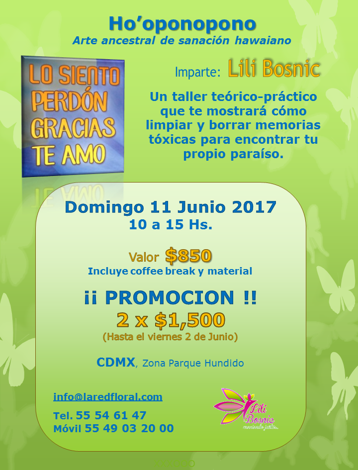 Ho' oponopono, Lili Bosnic, terapia de autoayuda, sanación emocional, cursos y talleres, unio