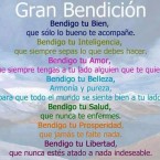 Gran bendición, Bendigo tu bien . . .