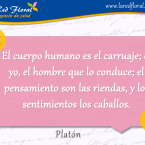 El cuerpo humano es el carruaje . . .