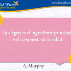 La alegría es el ingrediente principal en el compuesto de la salud